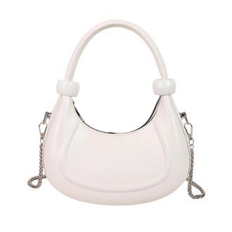 Generic kokdid Shoulder Bag for Women Crossbody Bags with Removable Chain Pu Leather Clutches Toted Handbags Purses with Zipper Closure Womens Hoboes Handbag