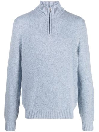 Fedeli Favonio fine-knit jumper - Blue