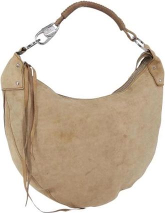 Gucci Pre-owned Vintage Schoudertas - Dames - Vintage Handtas - Beige - ONE Size - Leer - Vintage