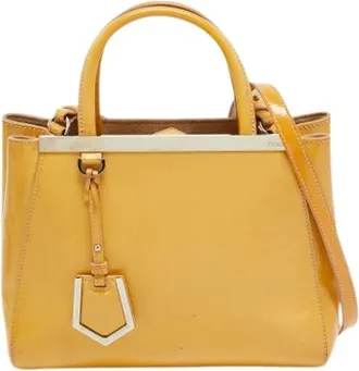 Fendi Pre-owned Handbags, female, Yellow, Size: ONE SIZE Pre-owned Vintage Handbag