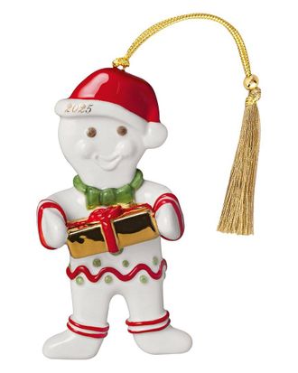 Villeroy & Boch Christmas Classics Gingerbread Man Dated Ornament 2025