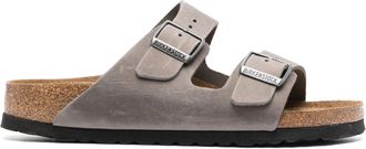 Birkenstock Arizona Sfb Iron, ge&ouml;ltes Leder
