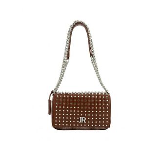 John Richmond Schoudertas met Studs - Dames - Tassen - Bruin - Maat: ONE Size