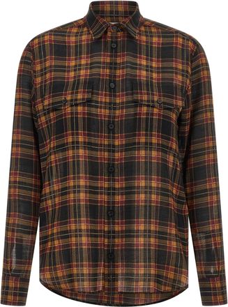 Saint Laurent Womens Multicolor Wool Blouse