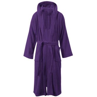 Generic Unisex Egyptian Cotton Bath Robe 100 Percent Luxury Terry Towelling Dressing Gown Soft Hooded or Shawl Collar Housecoat Loungewear for Men and Women S