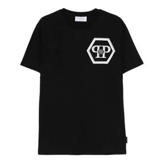 Philipp Plein T-Shirts, male, Black, Size: 2XL T-shirt with logo