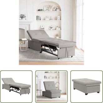 vidaXL Divano letto moderno - Divano Letto Estraibile Grigio chiaro 194 x 67 x 82 cm