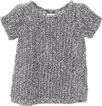 Chanel 1986-1988 short-sleeves cotton sweater - Black