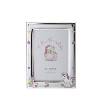 BELTRAMI Portafoto cavallino foto 10x15 cm con argento Miro Silver
