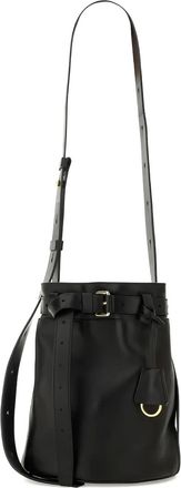 Moschino Borsa a secchiello Tie Me con cintura - Nero