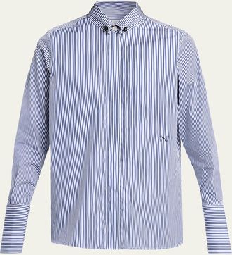 Nackiy&eacute; Saville Striped Cotton Shirt