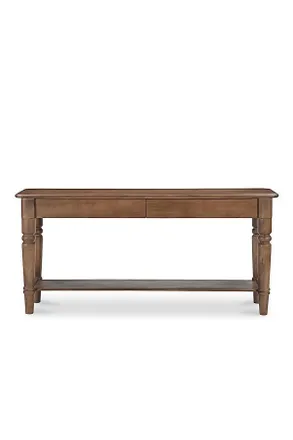 Anthropologie Russet Wood Console Table