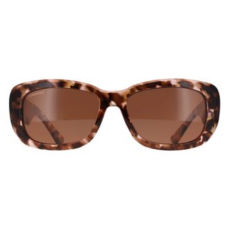 Serengeti Eyewear Rectangle Womens Shiny Tortoise Burgundy Honey Mineral Polarized Drivers Bianca Nova - Brown - One Size