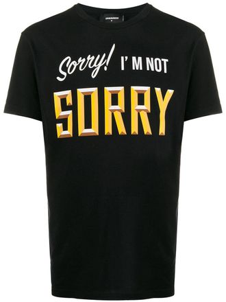 Dsquared2 graphic print T-shirt - men - Cotton - S - Black