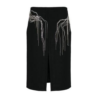 Dries Van Noten Midi Skirts, female, Black, Size: XS Shelda Midi Skirt