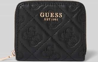 Guess Portemonnaie mit Label-Detail Modell ADELASIA in Black, Größe 1