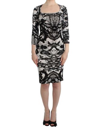 Cavalli Printed Sheath Womens Dress