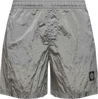 Stone Island Costume da bagno con logo - Grigio