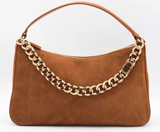 Twin-Set Brown Leather Liliane Shoulder Bag