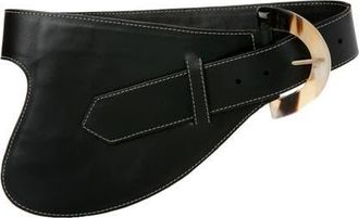 Adriana Castro La Jefa Leather Belt in Black at Nordstrom, Size Medium