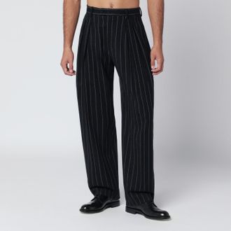 Dolce & Gabbana Pantalone in misto lana rigato