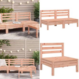 vidaXL Divani Senza Braccioli da Giardino 2pz Legno Massello Douglas - Divano in legno - Divano senza braccioli