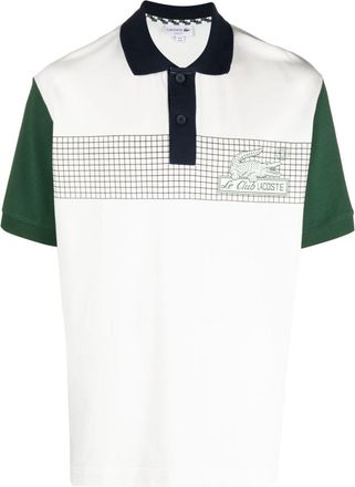 Lacoste logo-print organic cotton polo shirt - men - Cotton - 5 - White