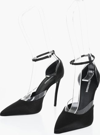 Dsquared2 Satin Ankle Strap Pumps with 10cm Heel Dsquared2