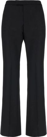 Alexander McQueen Alexander McQueen, Wide Trousers, male, Black, Size: M Tailored Barathea Trousers