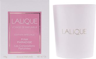 Lalique Pink Paradise Candle 190g | TJ Hughes