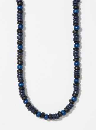 Le 31 Mens Wooden bead necklace