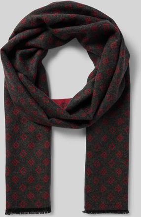 Christian Berg Schal aus Viskose im Allover-Look in Bordeaux, Größe 1