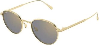 Cartier Sunglasses, unisex, Yellow, Size: 49 MM Sunglasses