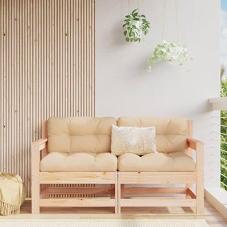 vidaXL Furniture Limited - Sof&aacute;s De Esquina De Jard&iacute;n 2 Uds Madera