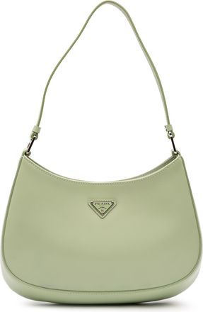 Prada Pea Green Spazzolato Cleo Shoulder Bag