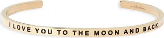 Mantraband To The Moon And Back bracelet in Yellow Gold at Nordstrom