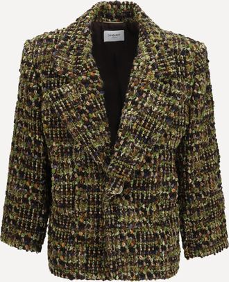Saint Laurent Giacca monopetto in tweed Woman 38