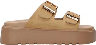 Casadei Sandalen - Dames - Sandalen - Beige - 39 EU - Su&egrave;de - Schoenen
