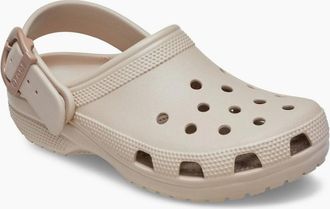 Crocs Womens Classic Buckle Womens Clogs - Tan - Size: 7