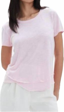 Chrldr Ava Short Sleeve Tee In Petal
