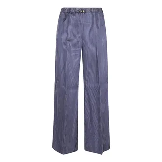 True Royal Wide Trousers, female, Blue, Size: 2XS T814 TR F99019