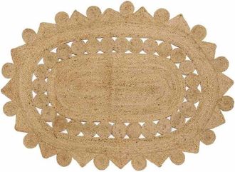 vidaXL Rug Brown 122 x 183 cm Jute vidaXL