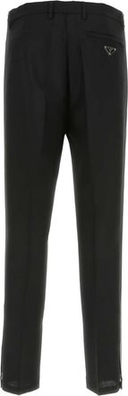 Prada Mohair Blend Trousers - Black