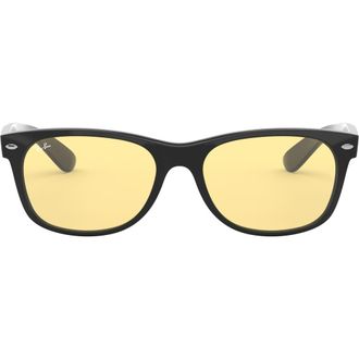 Ray-Ban New Wayfarer 55mm Rectangular Sunglasses in Black/yellow at Nordstrom
