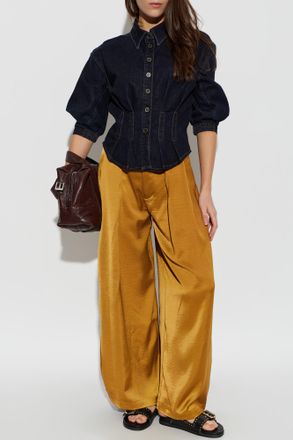 AllSaints Denim Shirt Nancy, Womens, Navy Blue