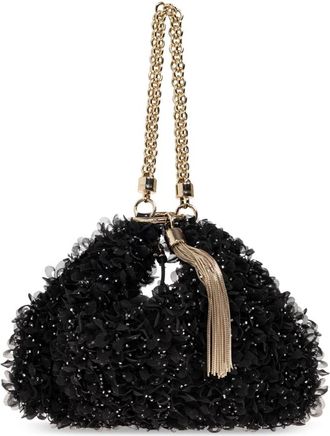 Jimmy Choo London Callie Handheld Bag - Dames - Handtassen - Zwart - ONE Size - Pailletten - Tassen