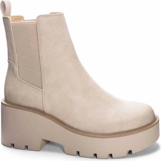 Chinese Laundry Womens Rabbit Casual Bootie In Beige