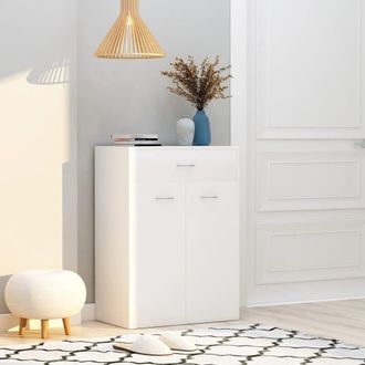Berkfield Home Shoe Cabinet White 60x35x84 cm Engineered Wood | Size: 60 x 35 x 84 cm
