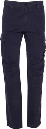C.P. Company Cargo Broek - Dames - Slim Fit Broeken - Blauw - L - Katoen - Broeken