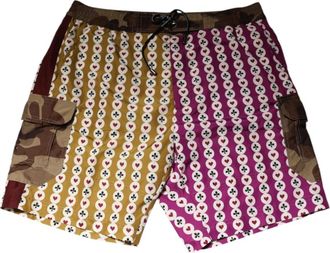 Dolce & Gabbana Playing Card Camouflage Shorts - Heren - Strandmode - Veelkleurig - S - Polyester - Badmode